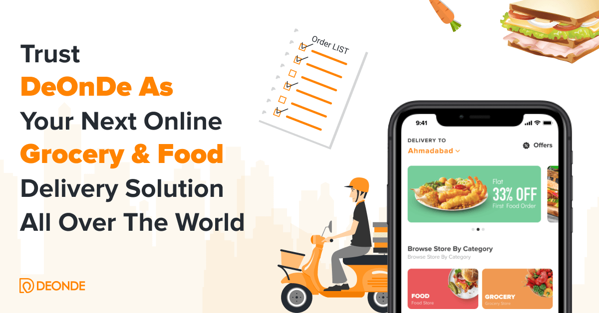 Trust DeOnDe As Your Next Online Grocery & Food Delivery Solution All Over the World
