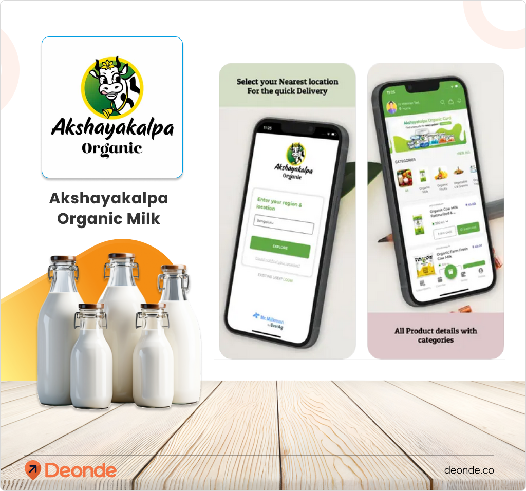 Akshayakalpa Organic Milk Top Milk Delivery App