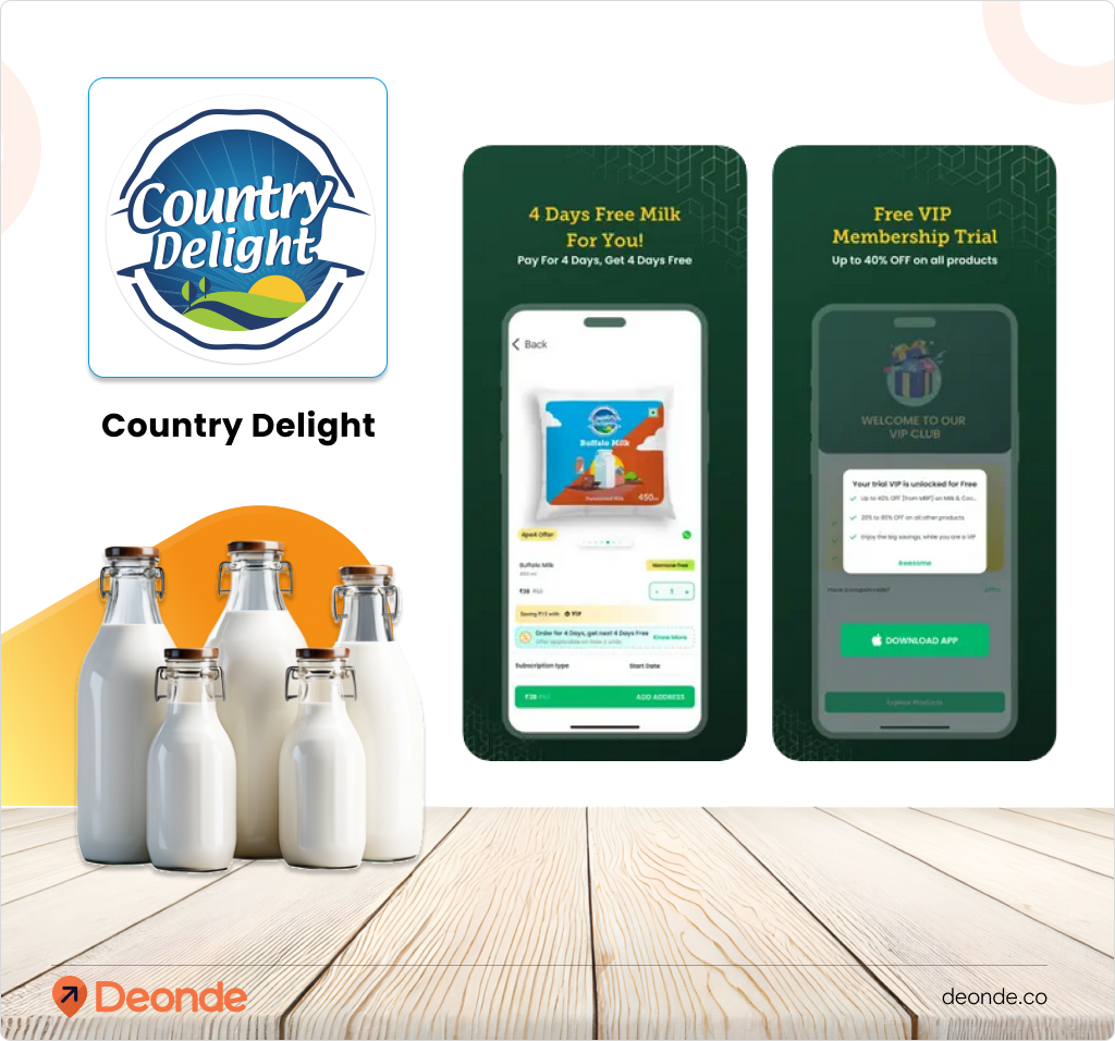 Country Delight Top Milk Delivery App