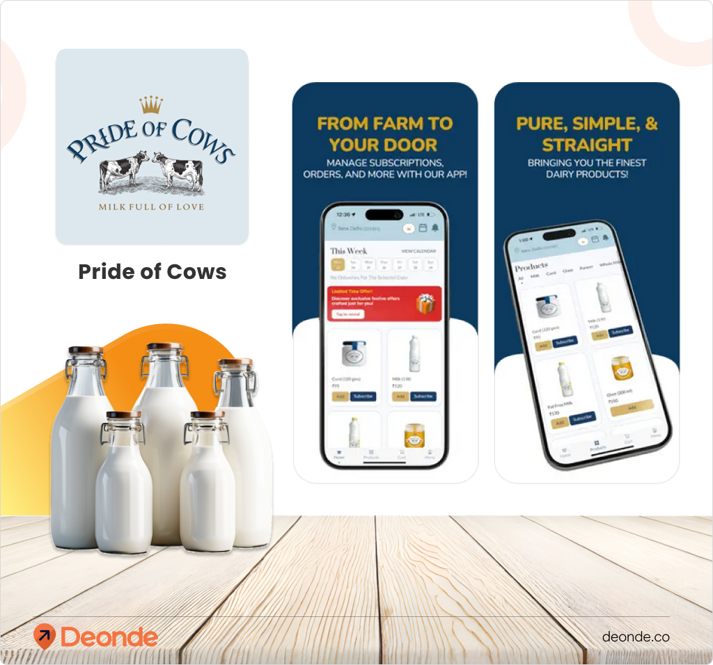 Pride of Cows top Milk Delivery App