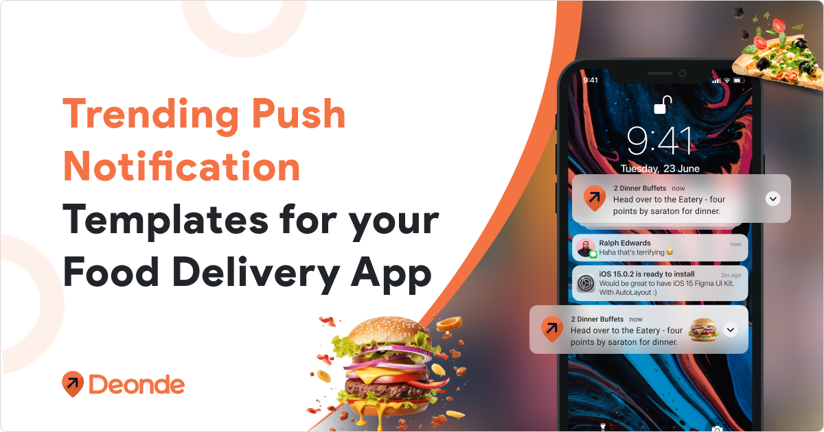 Food Delivery App Push Notification Templates