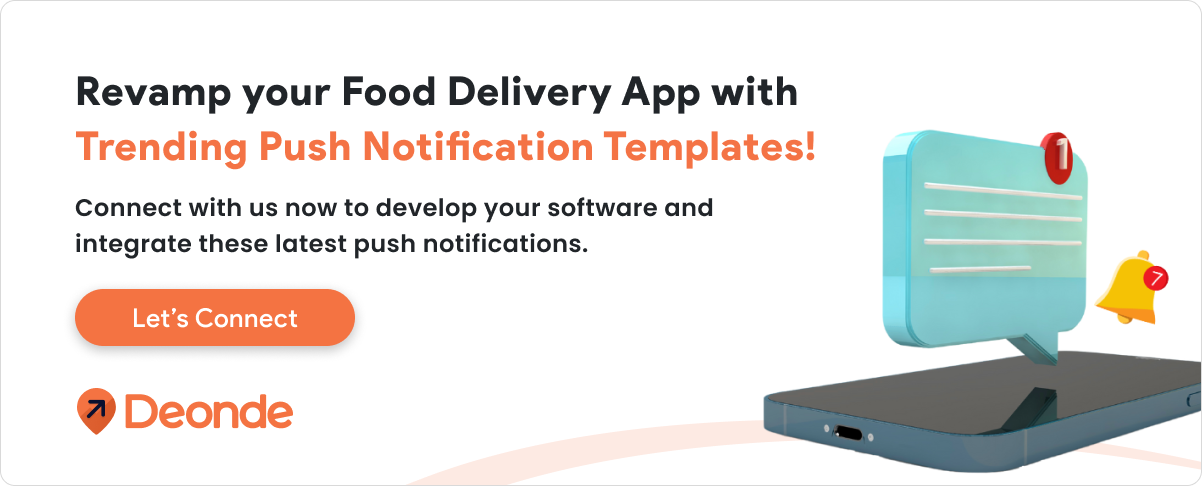 Revamp your food delivery app with trending push notification templates