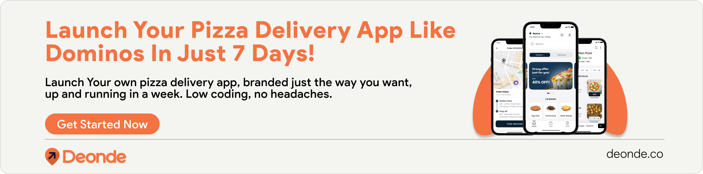 Launch Your Pizza Delivery App Like Dominos In Just 7 Days! 