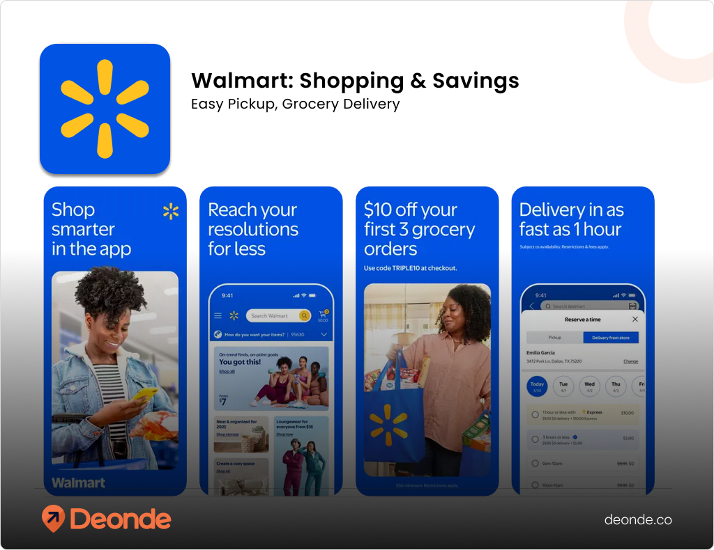 Walmart Online Grocery Delivery App In USA