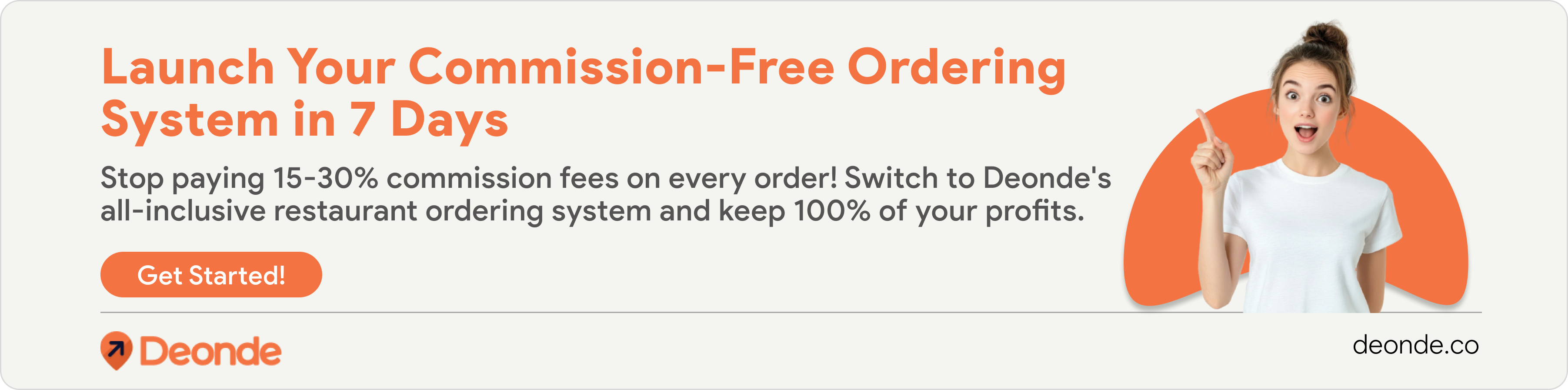 Launch Your Commission-Free Ordering System in 7 Days