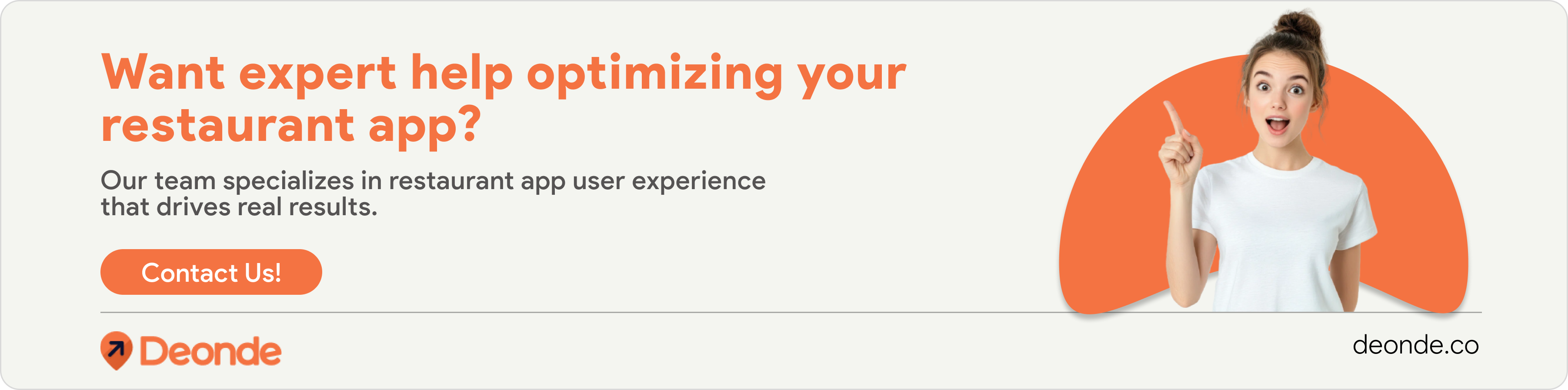 Want expert help optimizing your restaurant app?