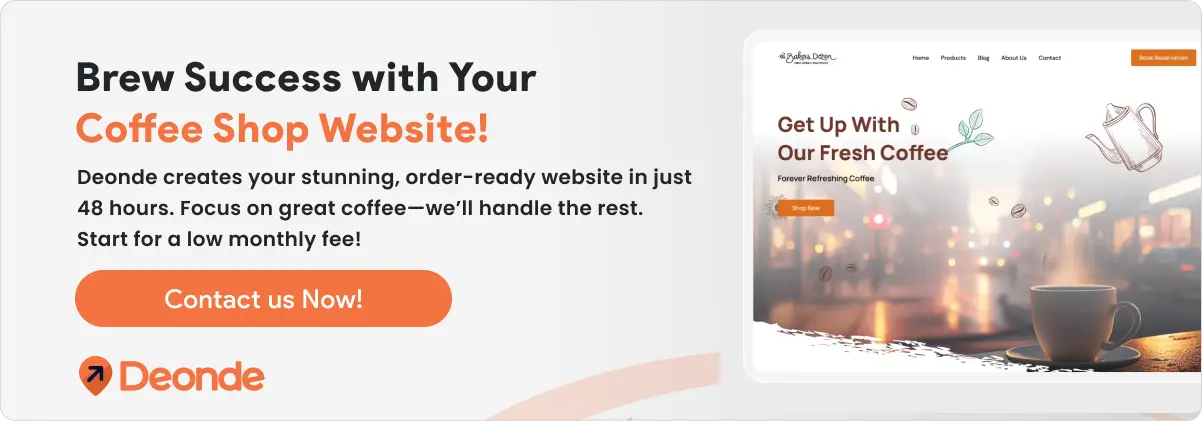 Brew Success with Your Coffee Shop Website!