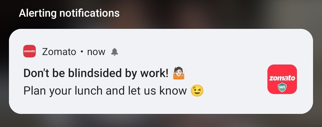 zomato notifications -1