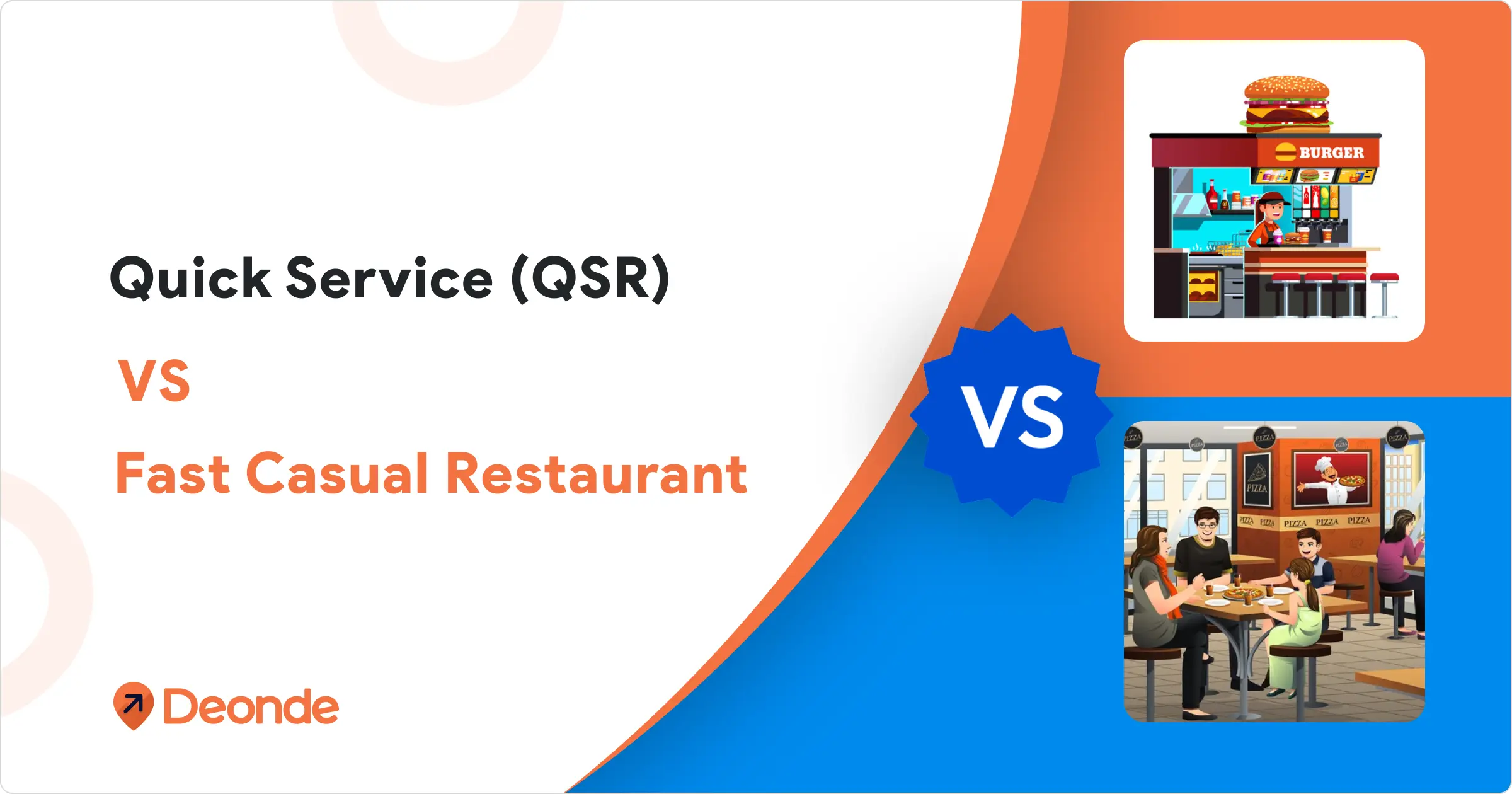 Quick Service Restaurant QSR vs. Fast Casual Restaurant