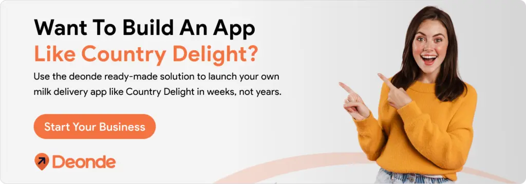 want to build an app like country delight