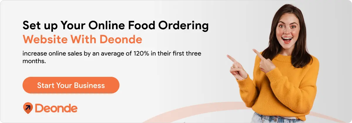 set up your online food ordering website