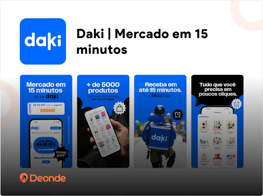 Top 15 Food Delivery Apps in Brazil (2026 Report) 8 Daki is quick commerce app