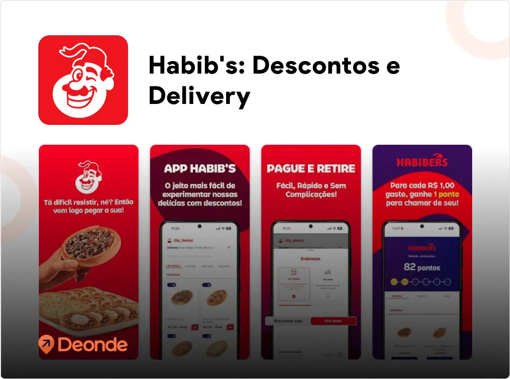 Top 15 Food Delivery Apps in Brazil (2026 Report) 13 Habib's_ Descontos e Delivery