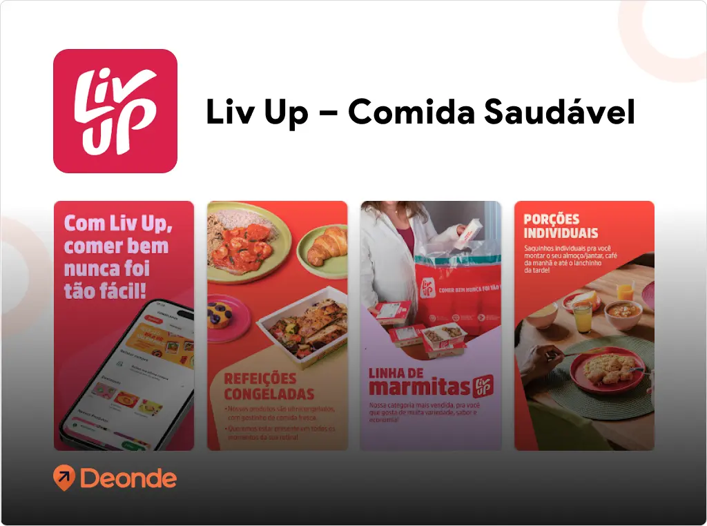 Liv Up is best healthy food delivery app in brazil