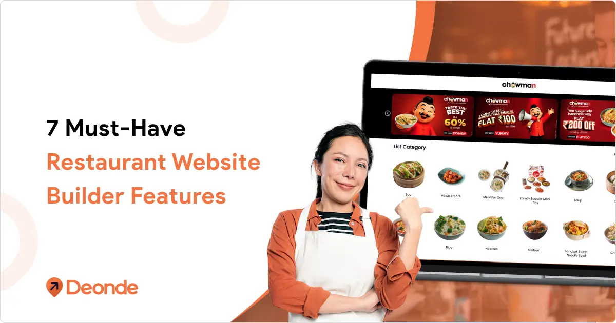 Restaurant Website Builder Features