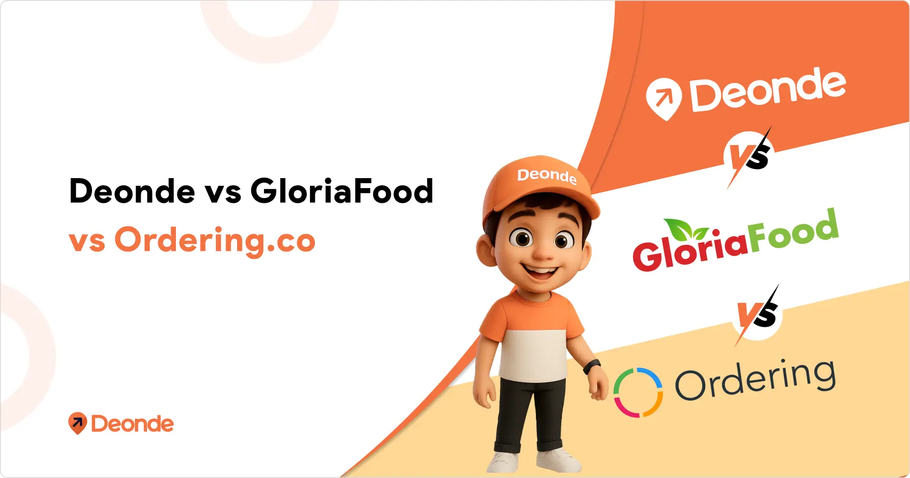 Deonde vs GloriaFood vs Ordering.co