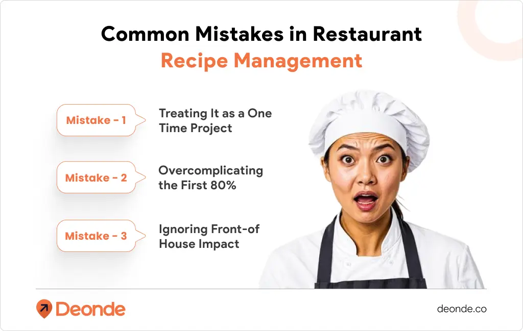 Common Mistakes in Restaurant Recipe Management