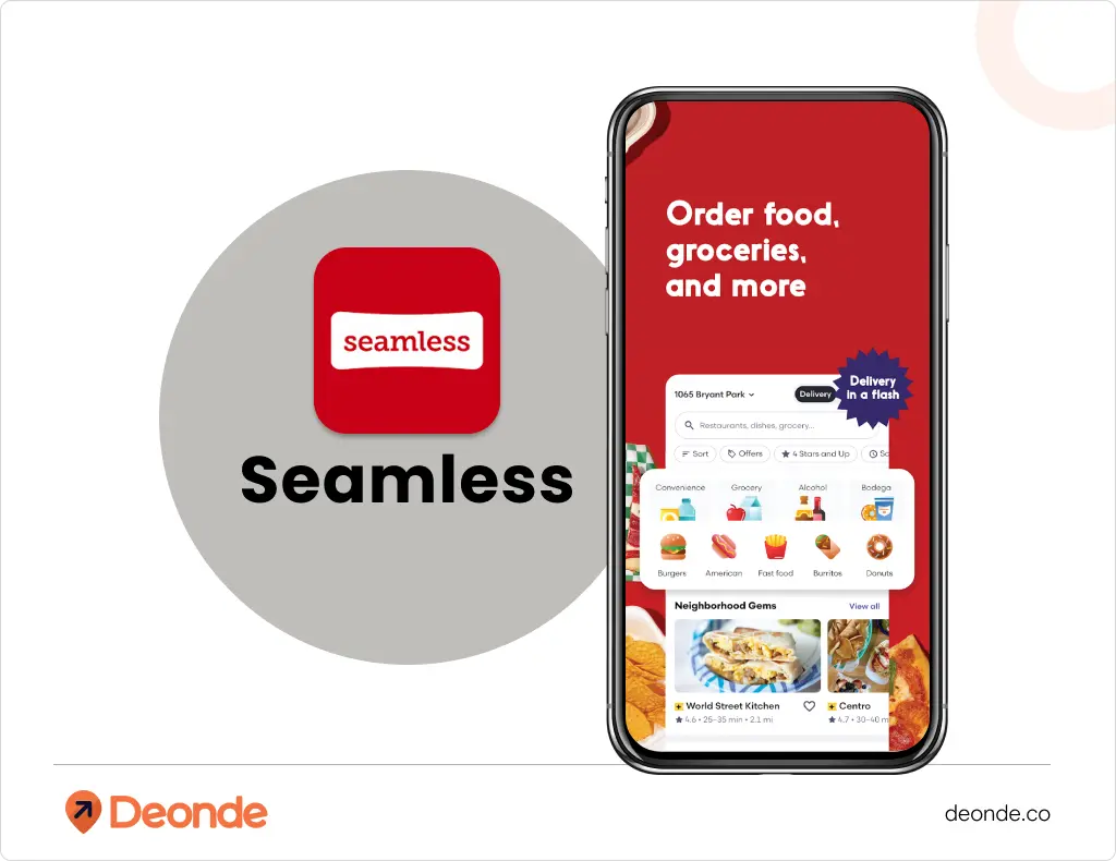 Seamless app logo and interface