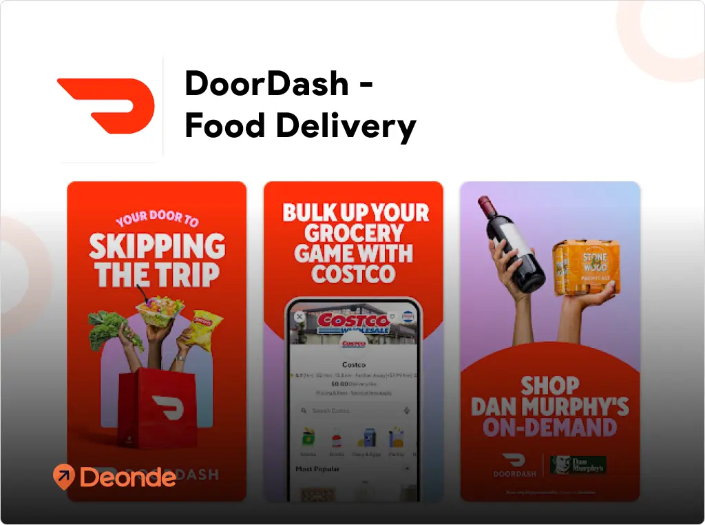 Top 8 Online Food Delivery Apps in Australia (2026) 4 DoorDash Australia customer app screen