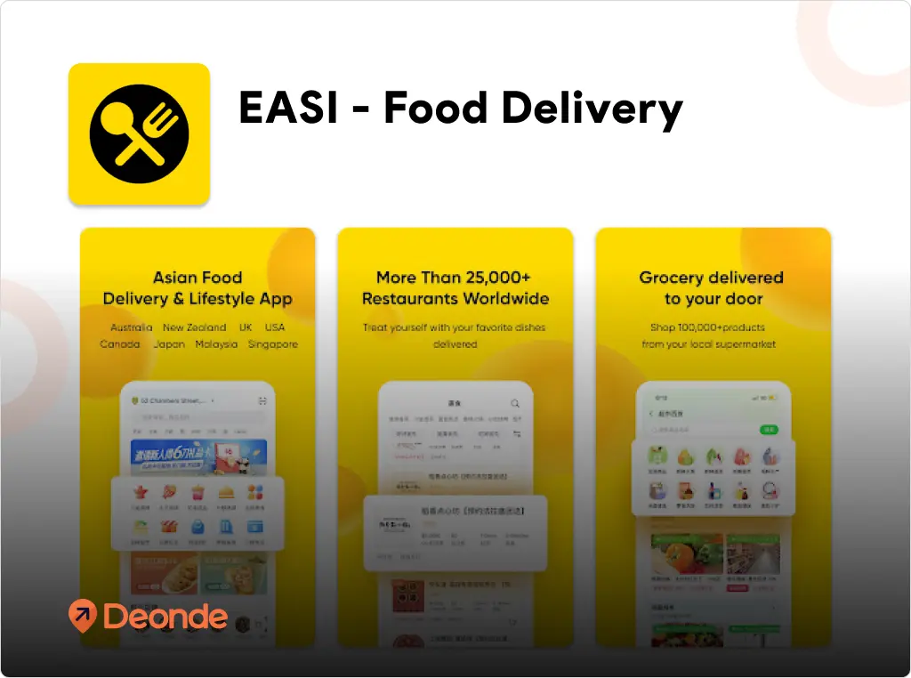 Top 8 Online Food Delivery Apps in Australia (2026) 6 EASI Australia food ordering app screen