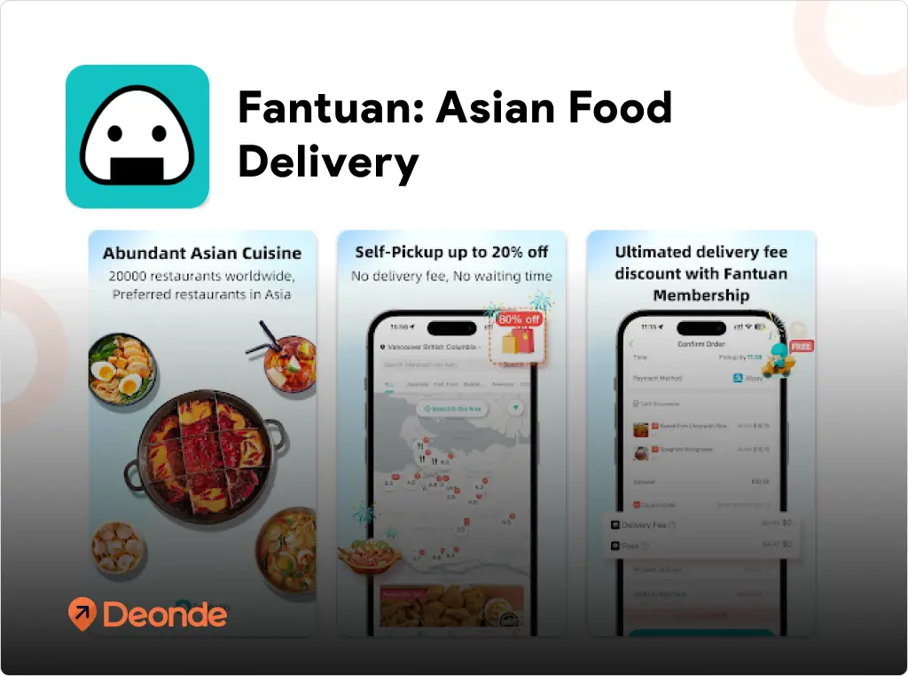 Top 8 Online Food Delivery Apps in Australia (2026) 5 Fantuan Australia food ordering app screen with logo