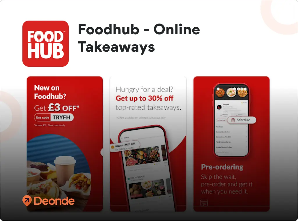 Top 8 Online Food Delivery Apps in Australia (2026) 8 Foodhub Australia customer app screen with logo