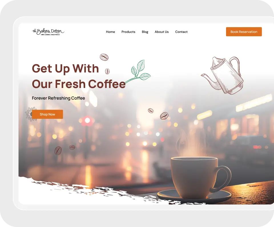 Develop Cafe Ordering Website