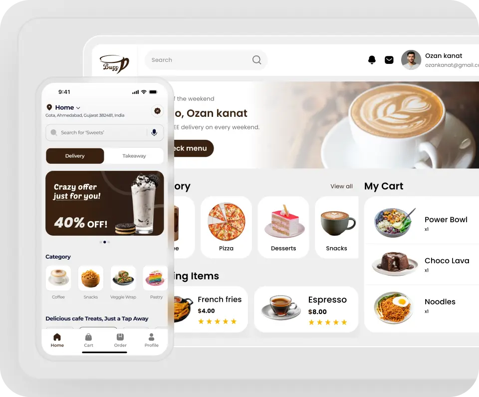 Online Ordering System For Cafes