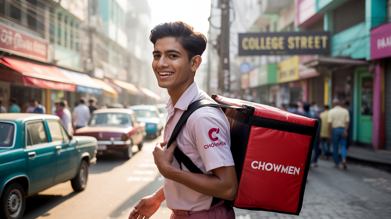 Chowman food delivery app interface for restaurant management