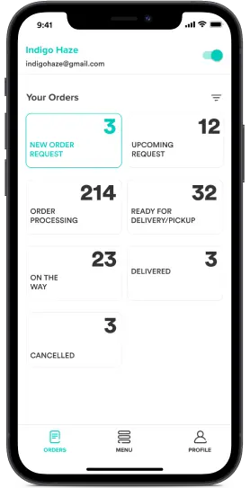 Uber Eats clone merchant app features