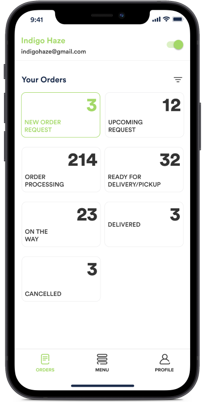 Delivery Hero clone merchant app features