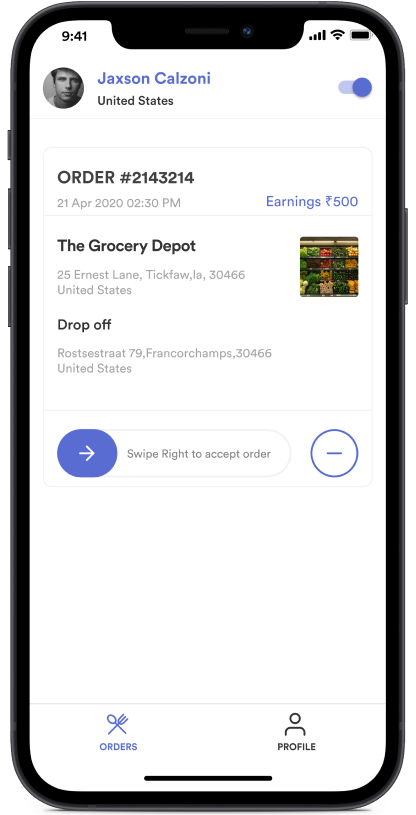 Dunzo delivery driver app