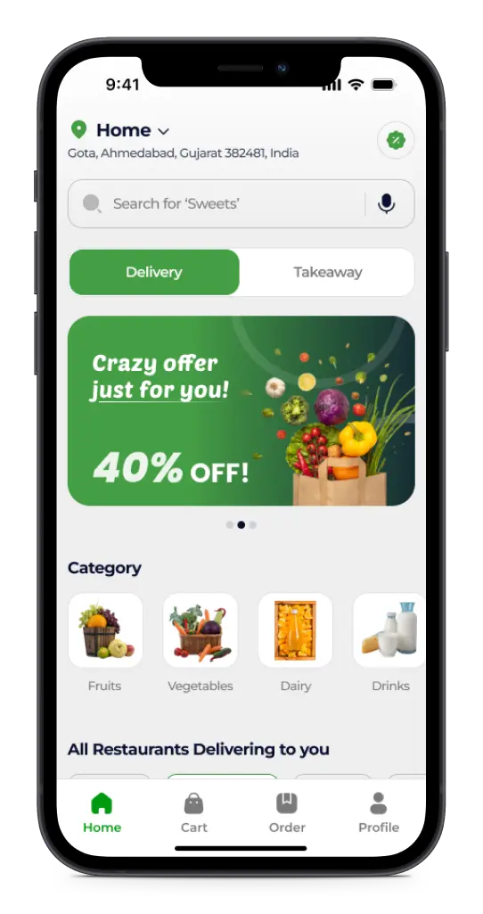 Online Grocery Ordering Delivery Software System Deonde