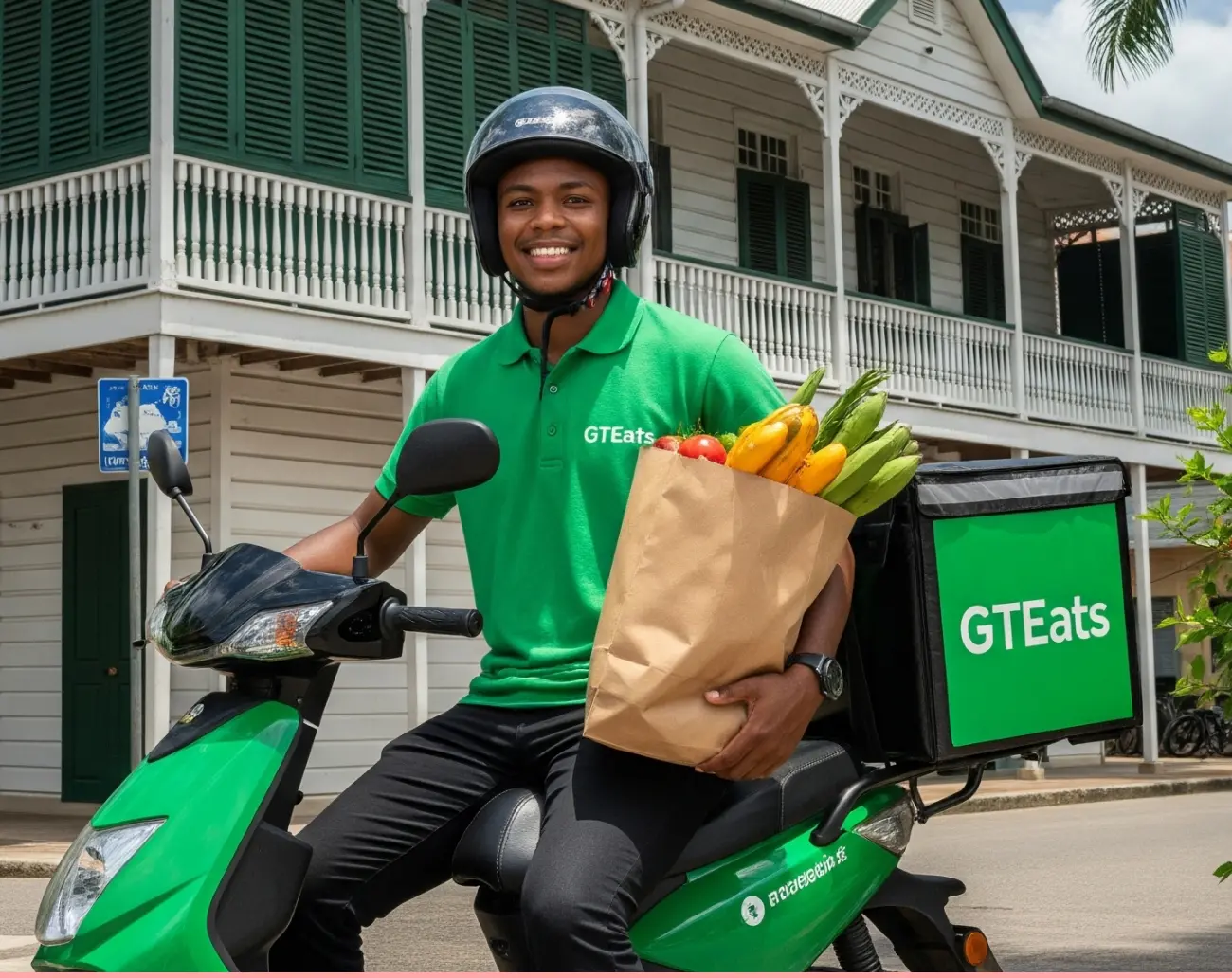 GTEats cashless food ordering and delivery app interface