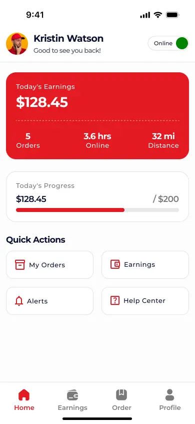 Deonde Driver App — smart dispatch, GPS navigation and proof of delivery