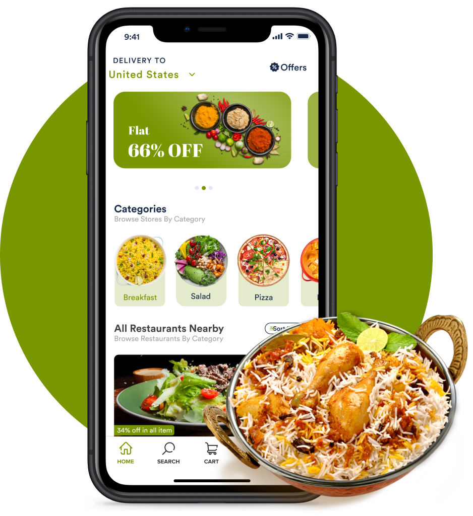 Talabat Alternative App Interface