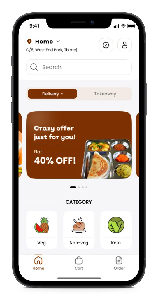 Food Ordering Software Customer App